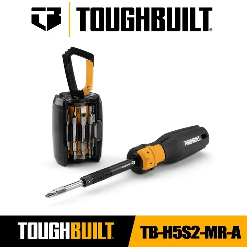 TOUGHBUILT TB-H5S2-MR-A Ratcheting Multi-Bit Driver + 24-Bit Grenade Portable Multifunctional Screwdriver Hand Tools