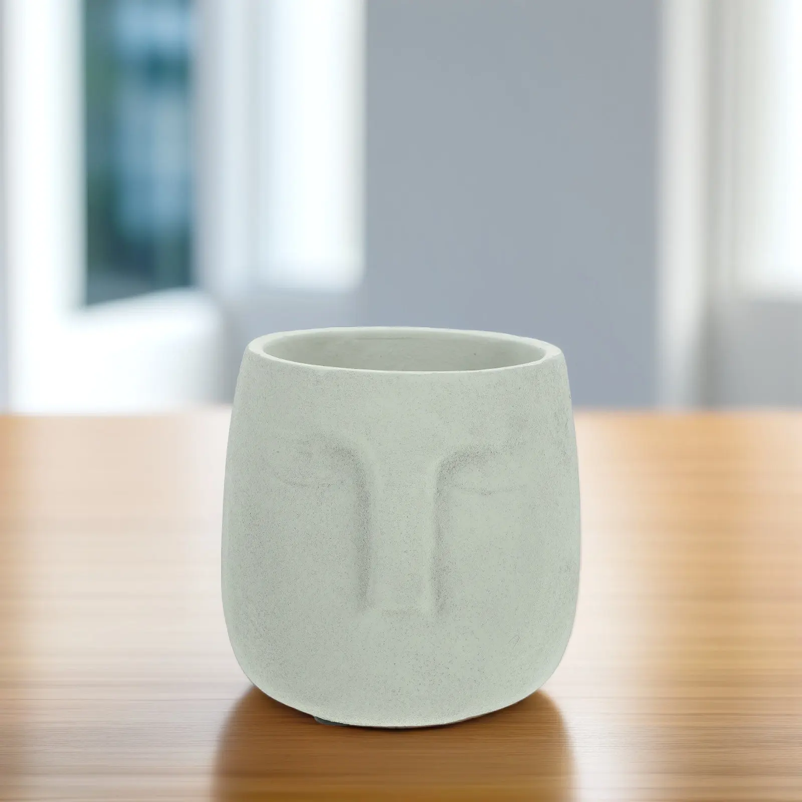 

1 шт. Керамический цветочный горшок ручной работы в форме лица, абстрактная скульптура, кашпо для офиса и дома, стильный контейнер для растений, цветочный горшок