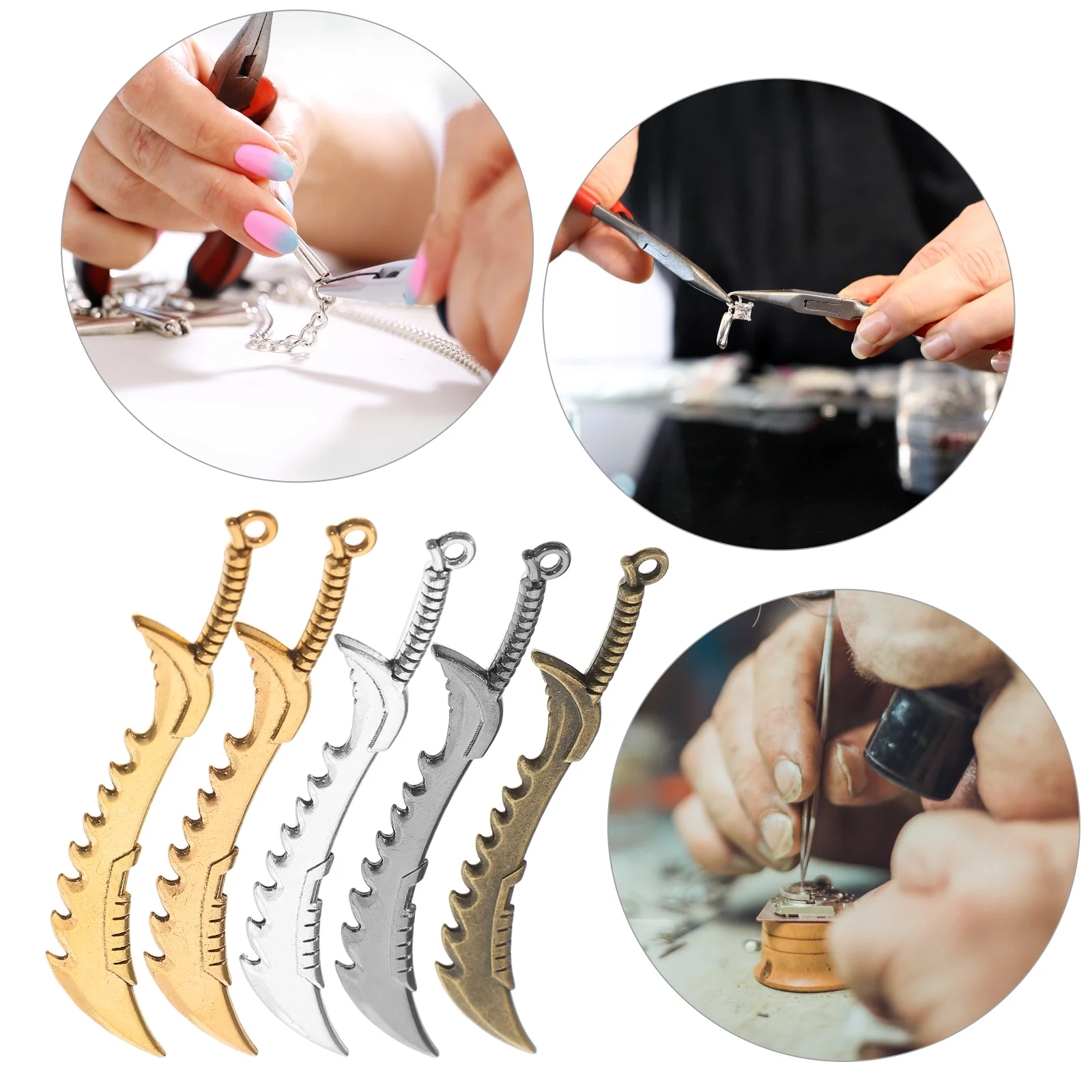 

30Pcs Retro Alloy Charms Vintage Swords Pendants for DIY Necklace Jewelry Bracelet Earring Accessories Swords Pendant