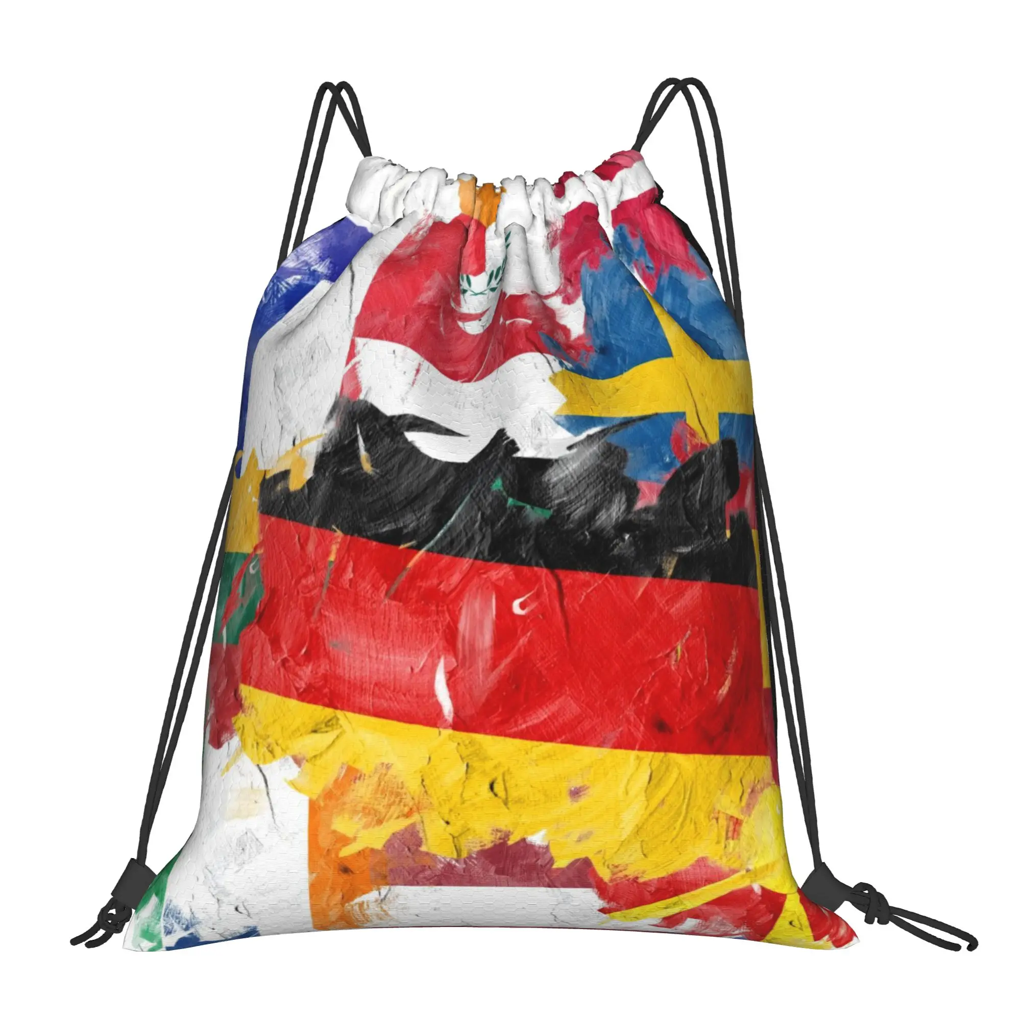 Soccer Football Fan Merch 6  Portable Sports Drawstring Backpack Riding Backpack Gym Shoes Drawstring Bags