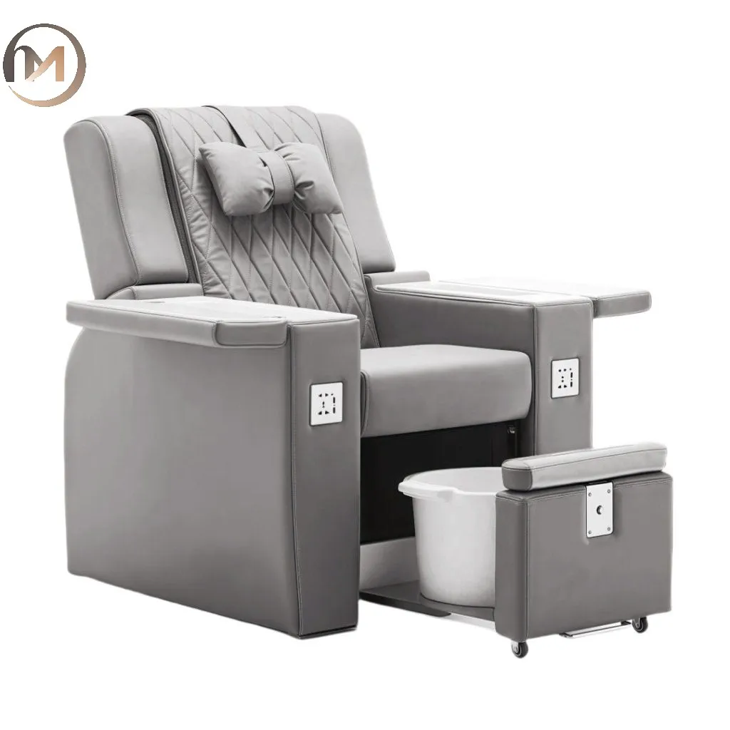 

Переносное кожаное кресло для педикюра и массажа с регулируемой спинкой для салонов красоты и спа-центров