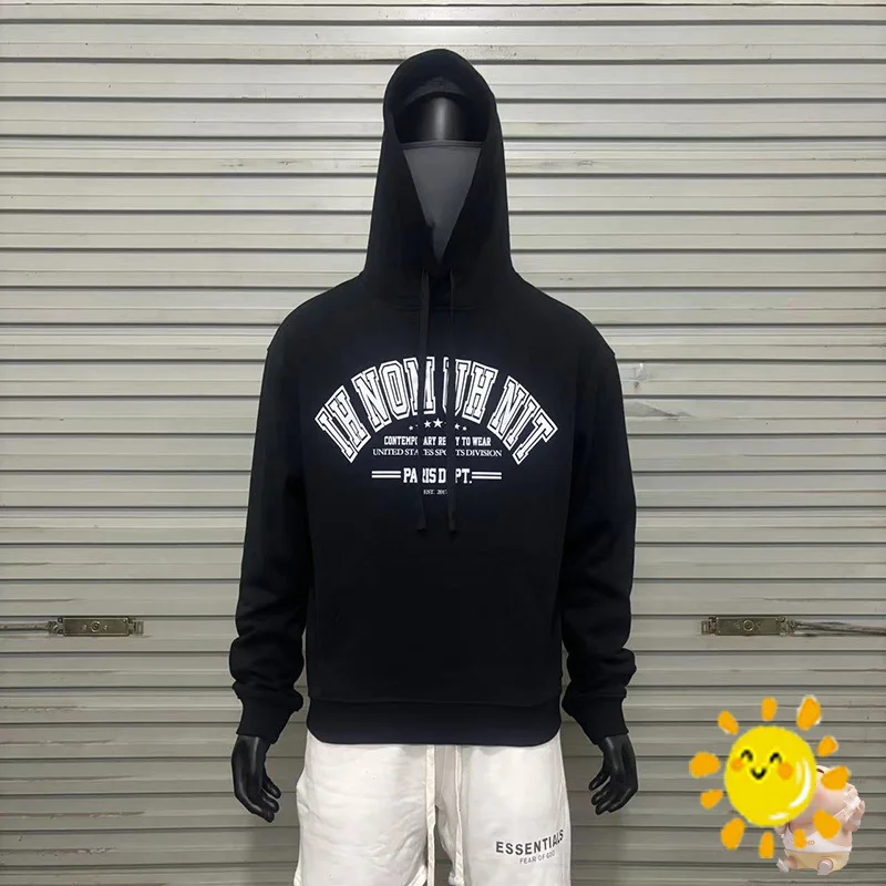 

24SS Hip Hop Fashion IH NOM UH NIT PARIS Hoodie Hooded Men Women Couple Simple Letters Logo Printing Pullovers