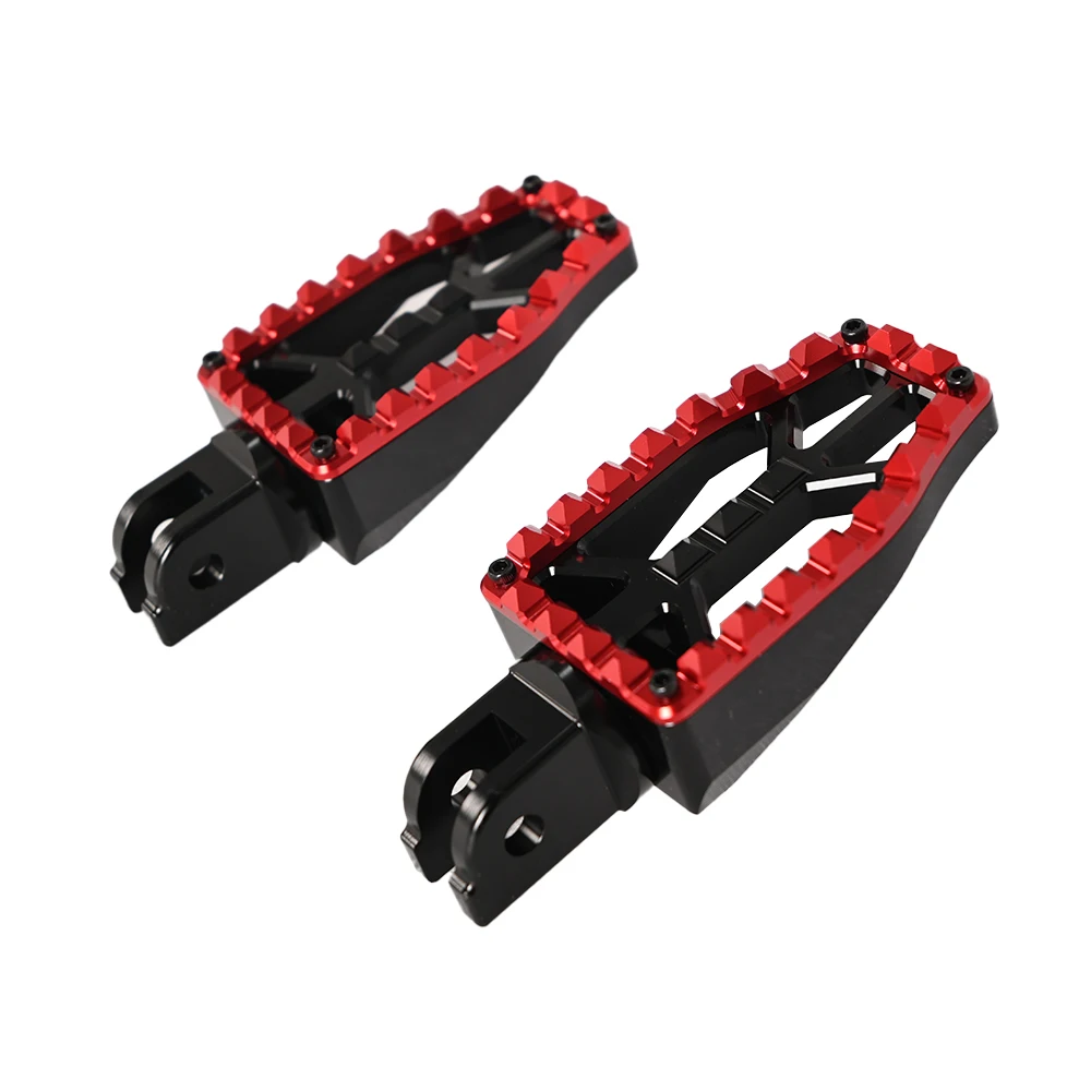 

Motorcycle Accessories Red MX Style Front Driver Footpegs Foot Rests for Harley Softail 2018 up&Sportster S Nighter 975 2021 up
