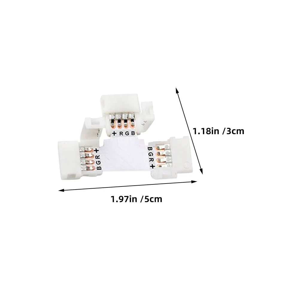 

10pcs LED Light Strip Connector Buckle for Flexible Board No Soldering Quick Connection Lightweight Easy Storage Must Have