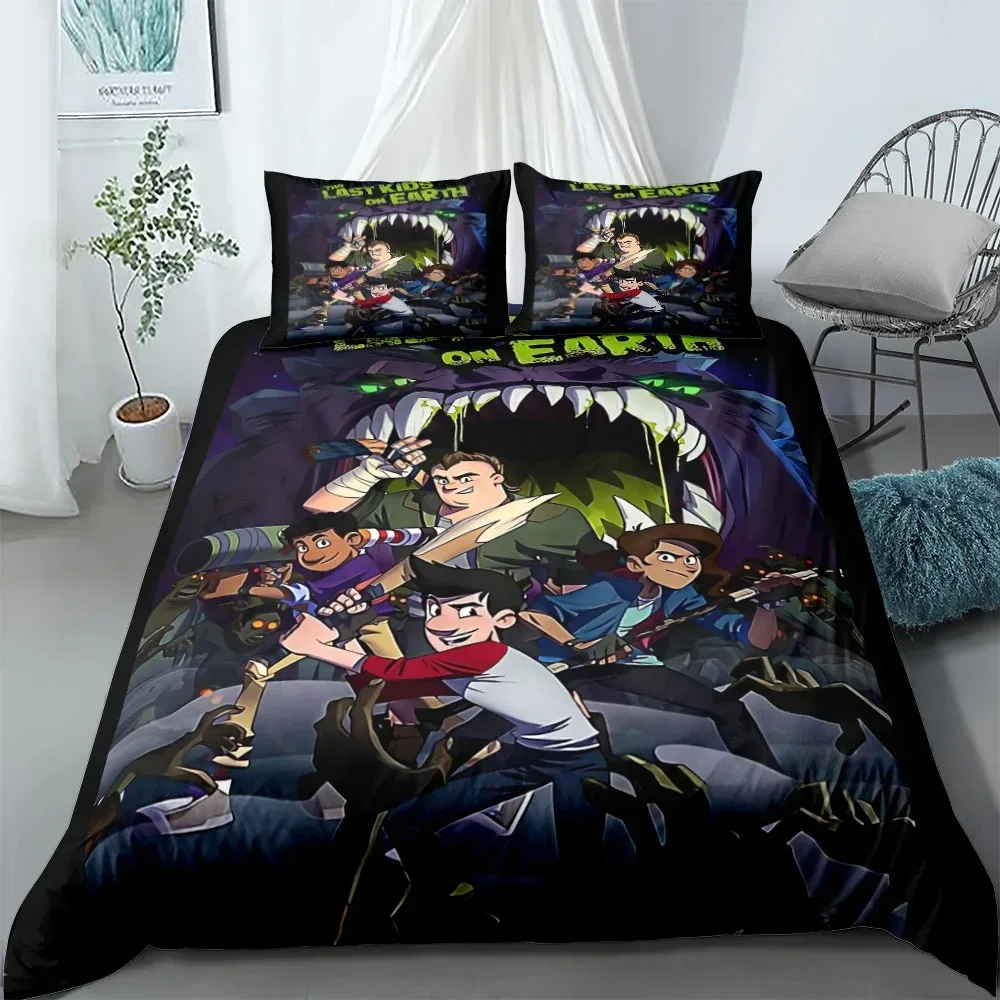 Exquisite Last kids on the earth Wallpaper Anime Digital Printing Bedding Set Duvet Cover Comforter Bed Youth Kids Girl Boy Gift