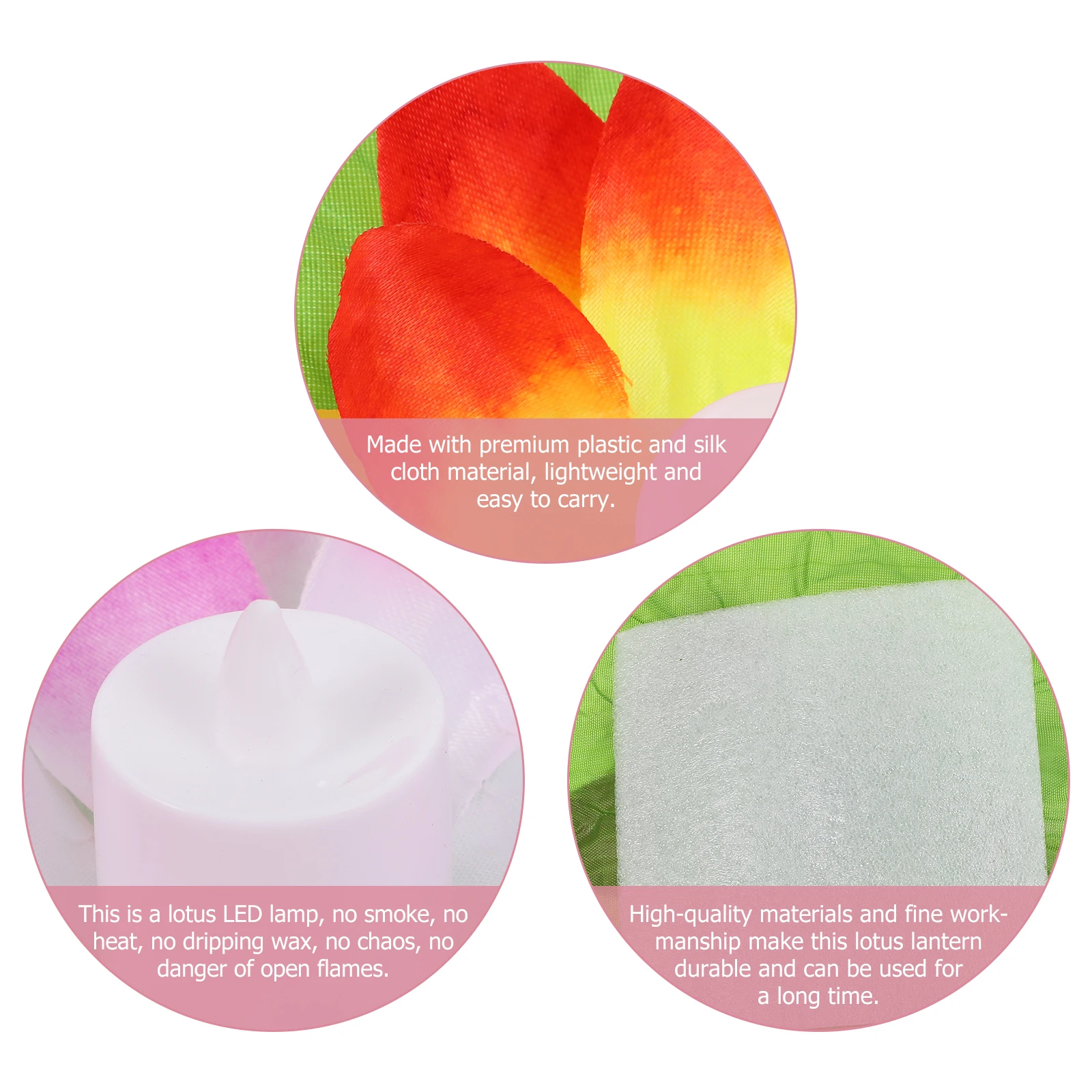 

5 Pcs Decoration Electronic Lotus Lamp Festival Lamps Auspicious Light The Flowers LED River Colorful Electric Lights