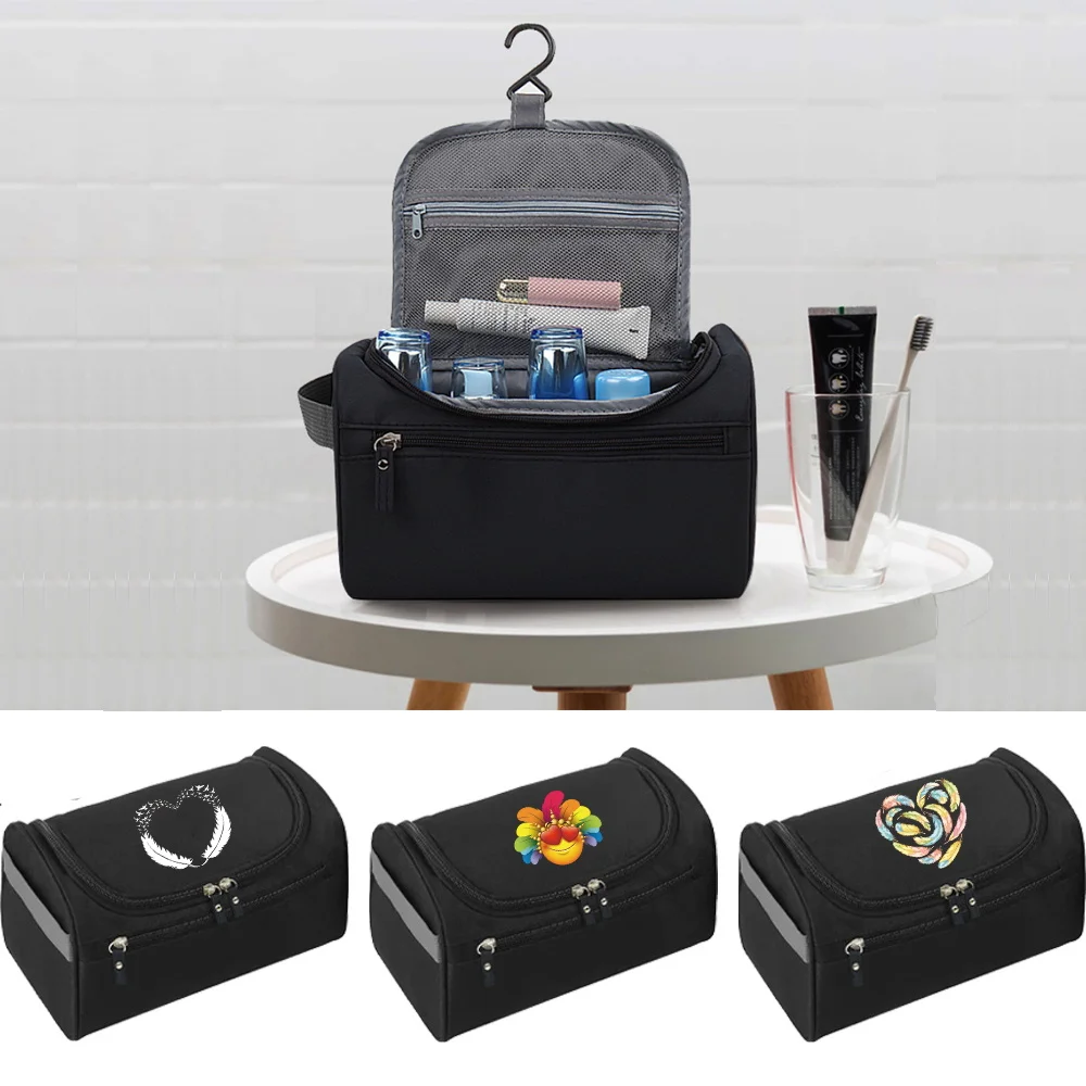 

Large-Capacity Travel Cosmetic Bag Portable Makeup Pouch Women Waterproof Bathroom Wash Bag Feather Multifunction Toiletry Kit