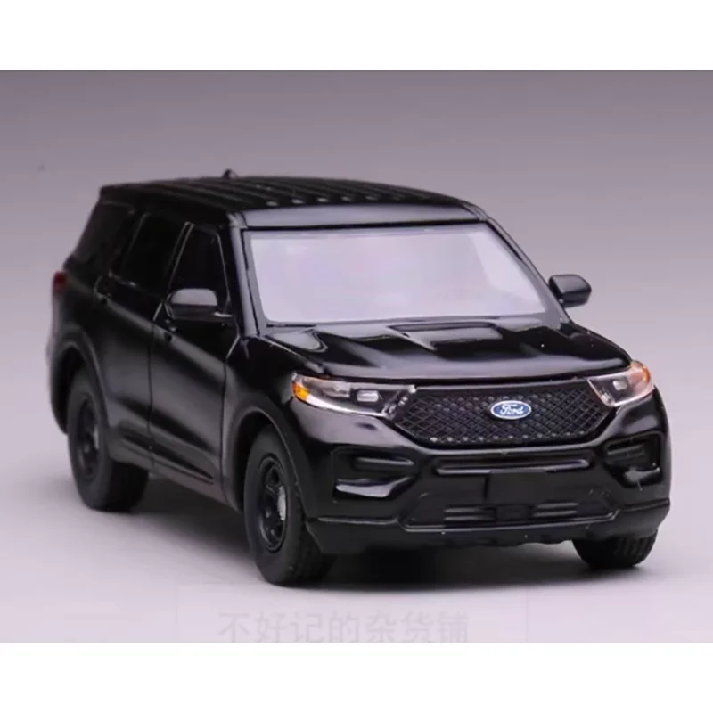 596 scala 1/64 E350 Explorer modello di auto della polizia pressofuso in lega modello di auto ornamento decorativo da collezione