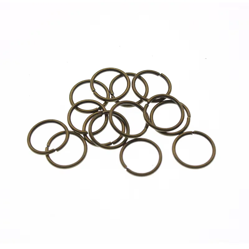 200-100 Stück 3-16mm Silber-Gold-Sprengringe Einzelschlaufen Offene Sprengringe & Spaltringe Verbinder für DIY Armband-Schmuckherstellung – Detail 3