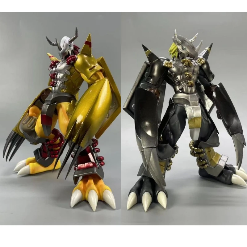 20cm Digital Monster Anime Peripheral Figure Black War Greymon PVC Statue Desktop Decoration Collection Model Gifts Toys