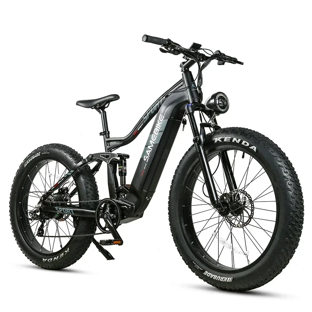 48V 17Ah Battery Electric Bicycle 26*4.0Inch Fat Tires Hydraulic brake Mountain E bike Electric Bike SAMEBIKE RS-A08 1000W Motor