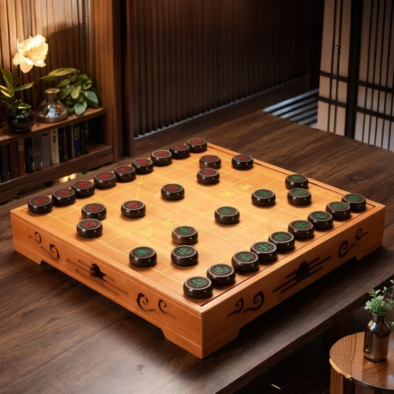 Portable Chinese Chess Strategy Handmade Adult Couple Games Chinese Chess Professional Small Gift Ajedrez Chino Educational Toy
