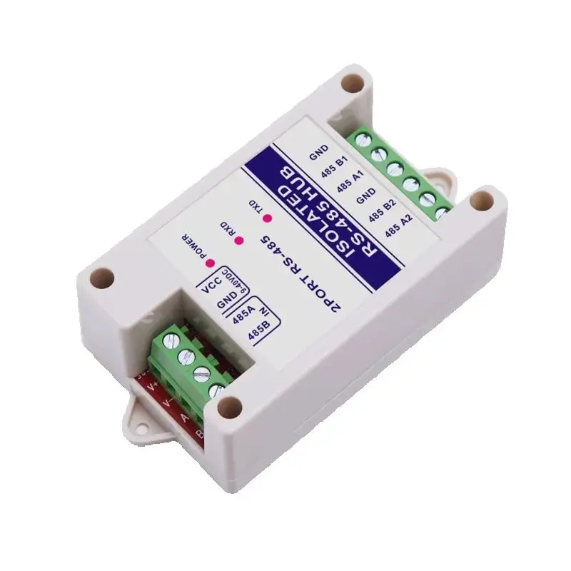 

485 repeater optoelectronic isolation industrial grade one to two hub 2-port signal amplifier