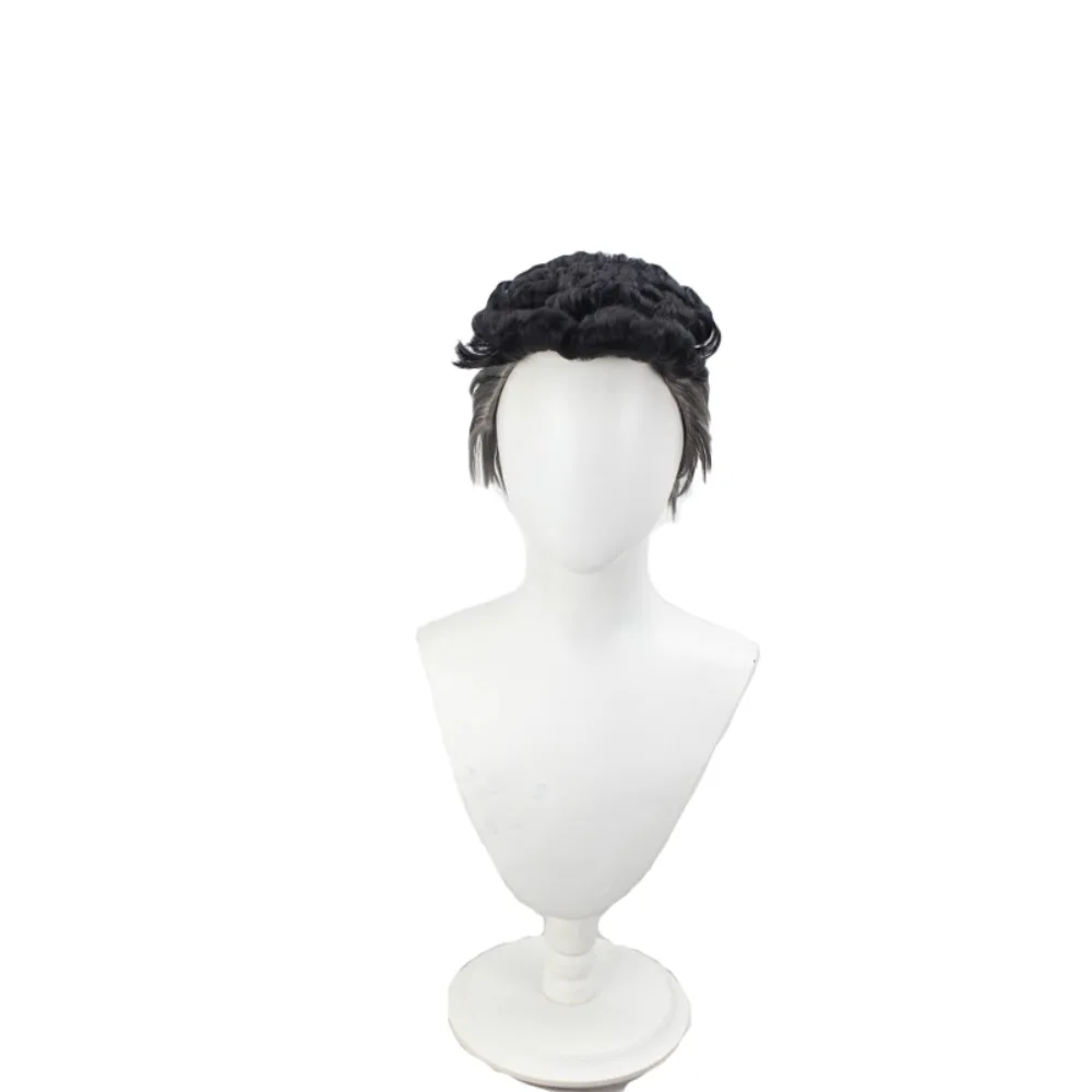 Okuyasu Nijimura Black and Gray Wig JoJo Cosplay Anime Party Costume
