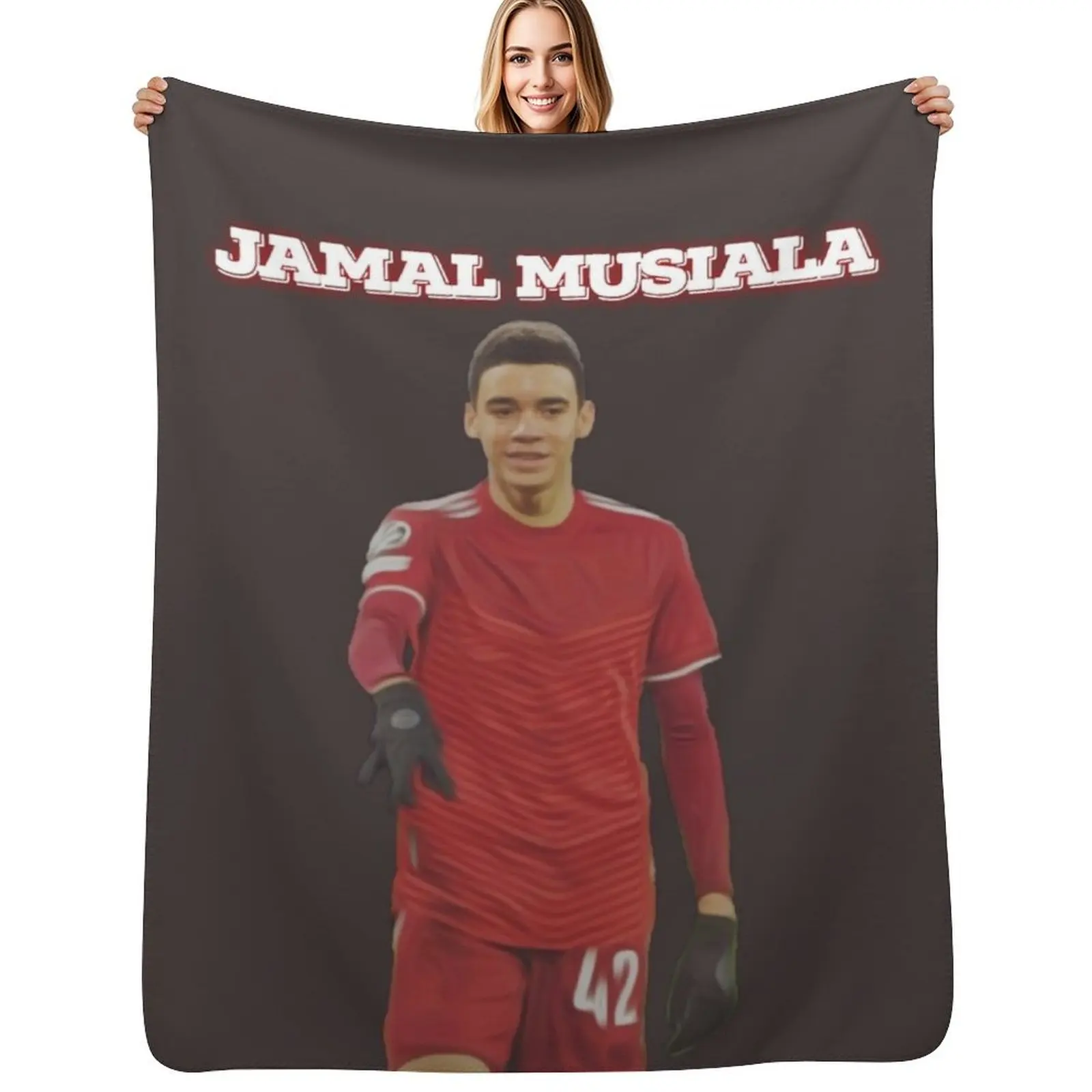 

Jamal Musiala Throw Blanket Cute Plaid Fashion Sofas Bed Luxury Throw Blankets