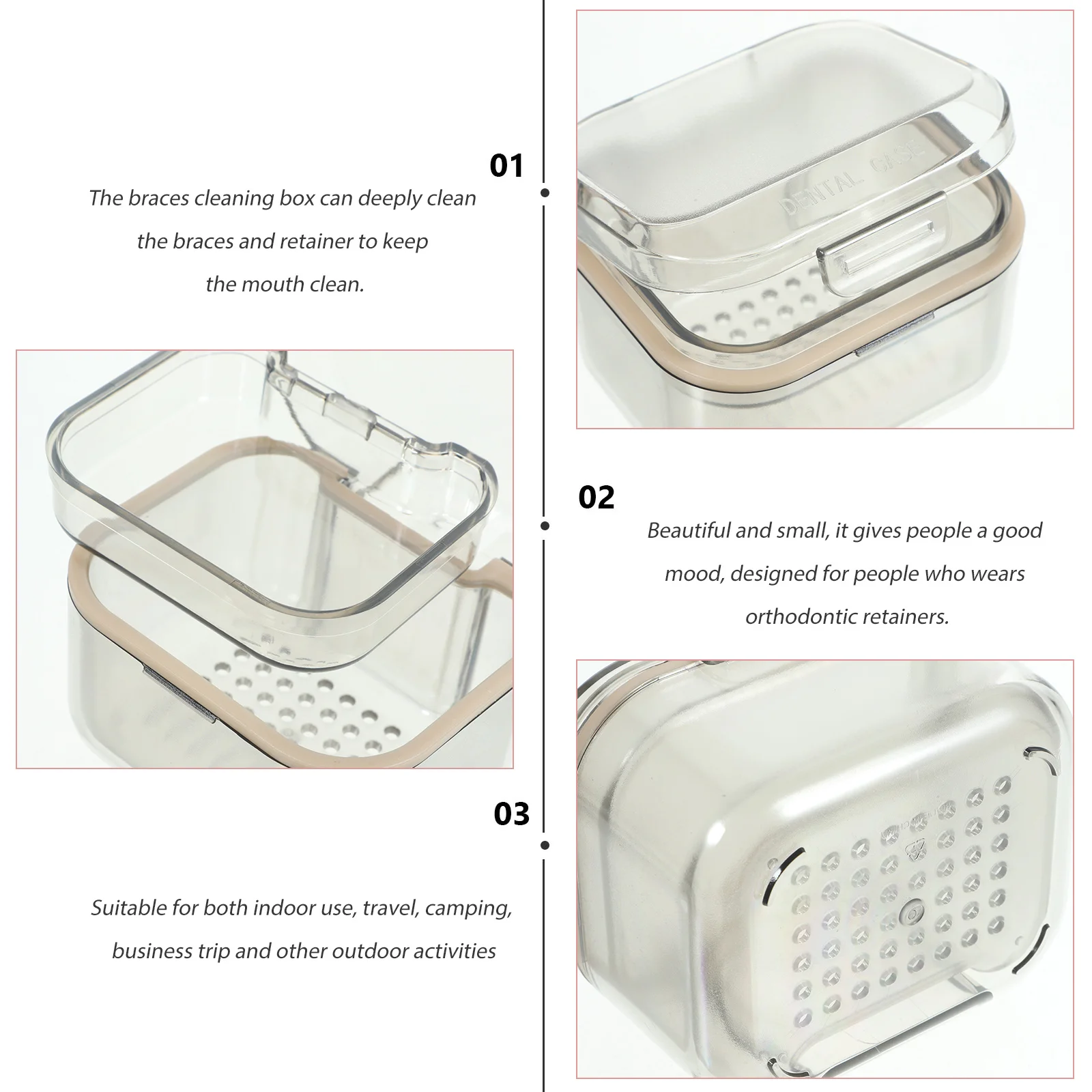 

Чехол для протезов, портативный ящик для хранения протезов, контейнер, практичный, прочный, для путешествий, работы, школы, активного отдыха