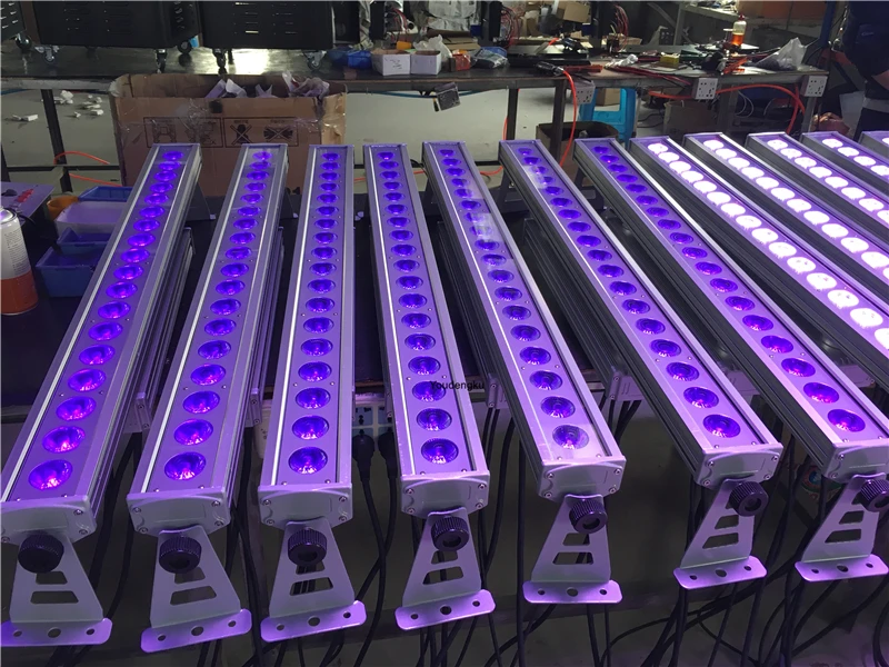 6 pieces  individually control Waterproof 18x18w rgbwa uv dmx wall washer led ight 6in1 outdoor led wall light