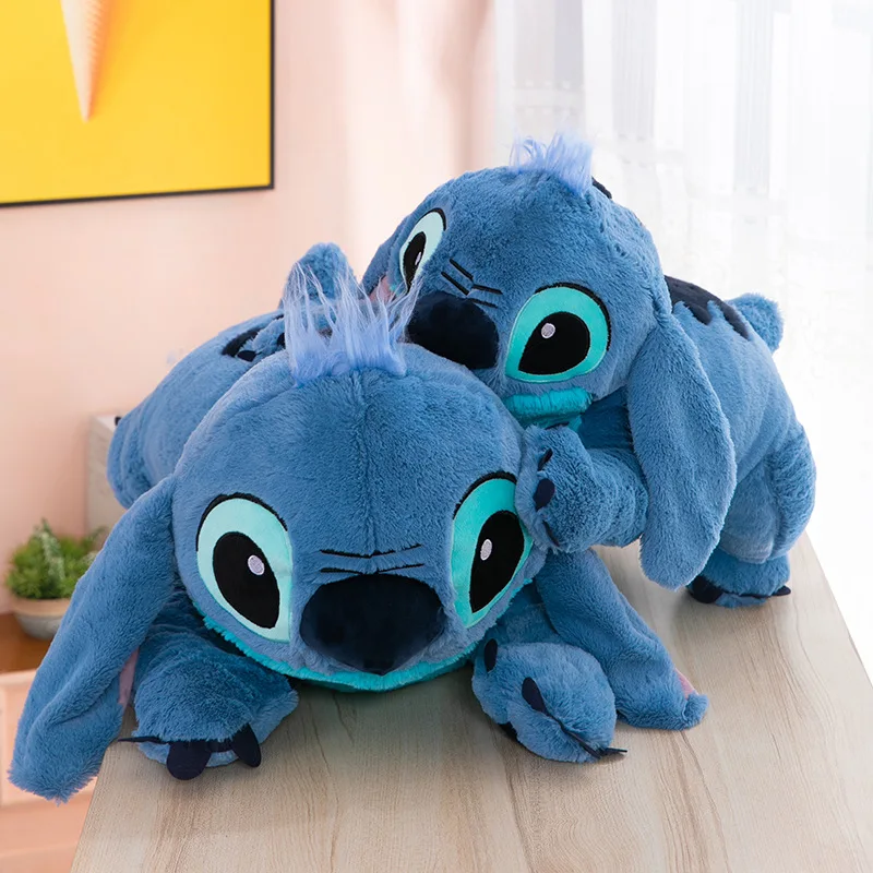 Puppy Stitch Doll Blue Stitch Plush Long Pillow Toys Girl Sleeping Leg Clamping Plushies Doll Children's Birthday Gift