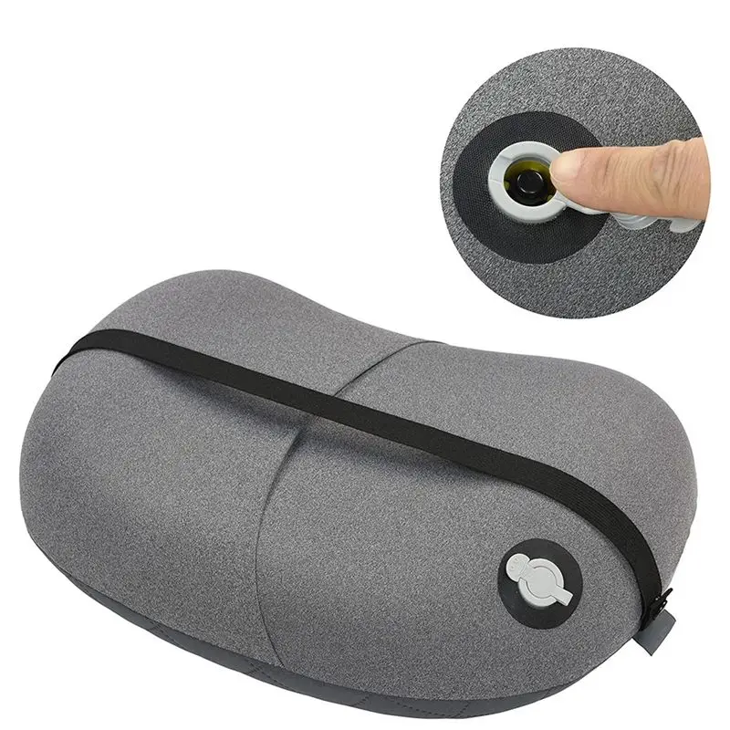 

~ Портативная сверхлегкая надувная подушка для кемпинга с мягким моющимся чехлом, компактная сжимаемая портативная воздушная подушка для путешествий (серая)