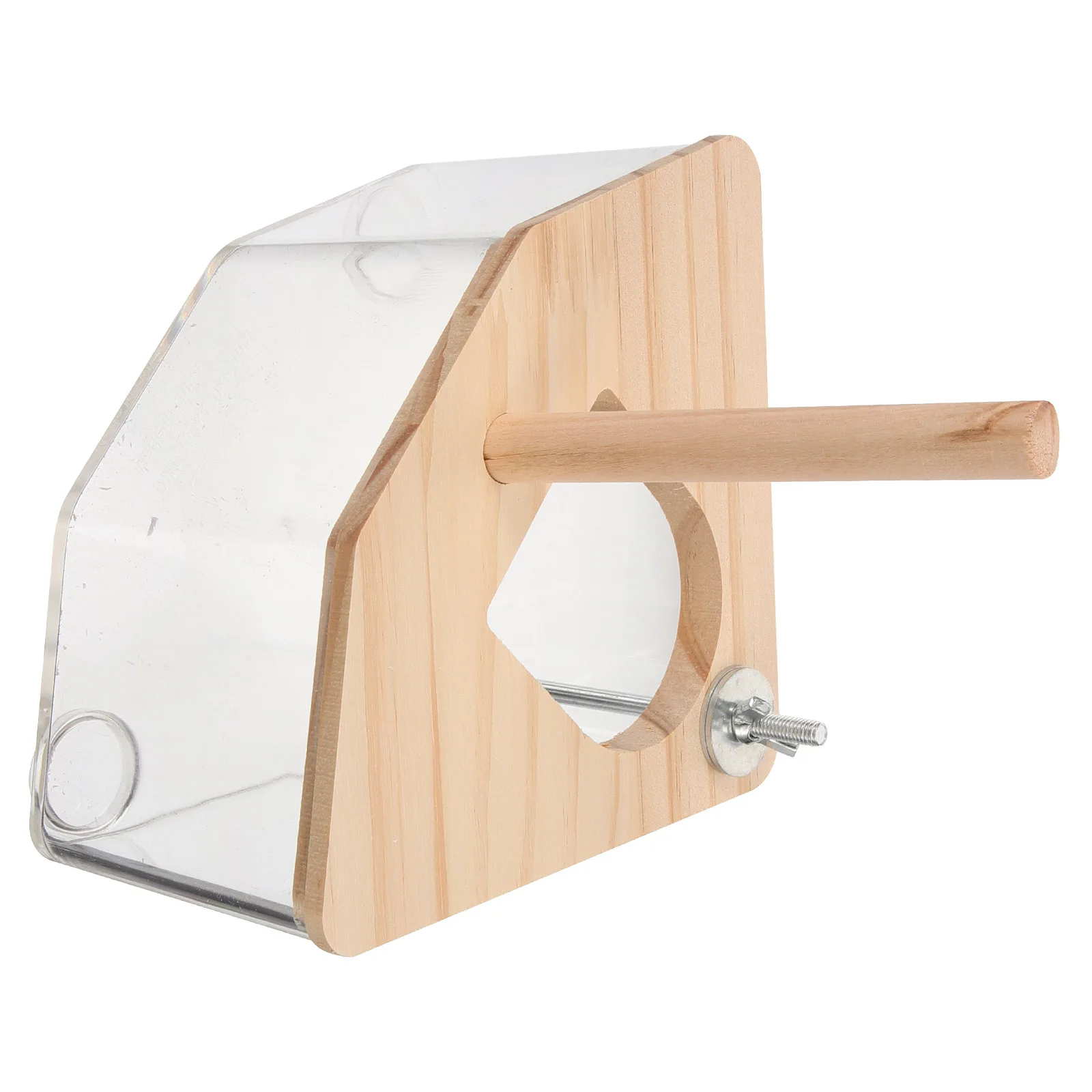 

Parrot Nesting Box Clear Acrylic Bird Breeding House Warm for Parakeet Cockatiel Easy Install Health Protection Strong