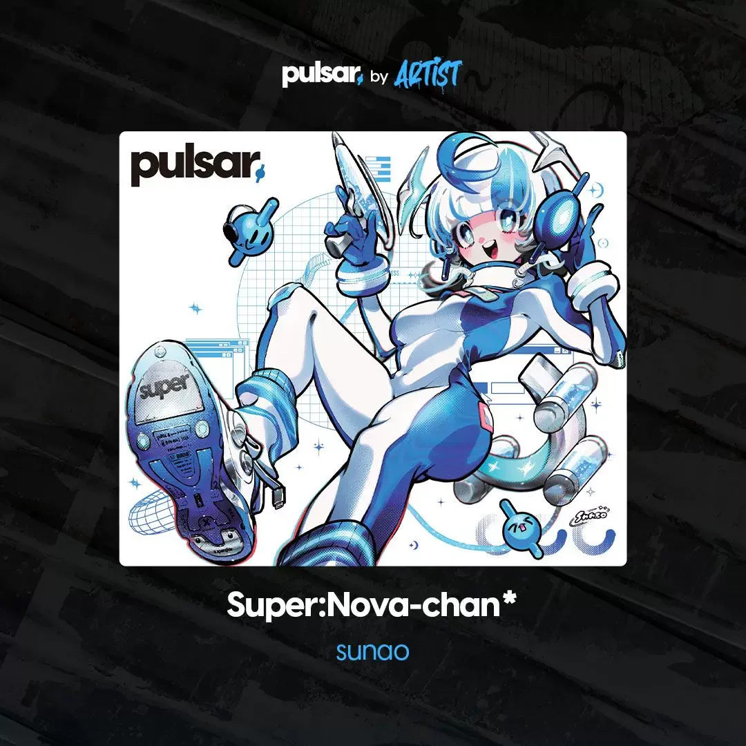 panpad Pulsar by ARTIST e-sports tempered glass mouse pad 4.0 Coating Optimization  (copy)