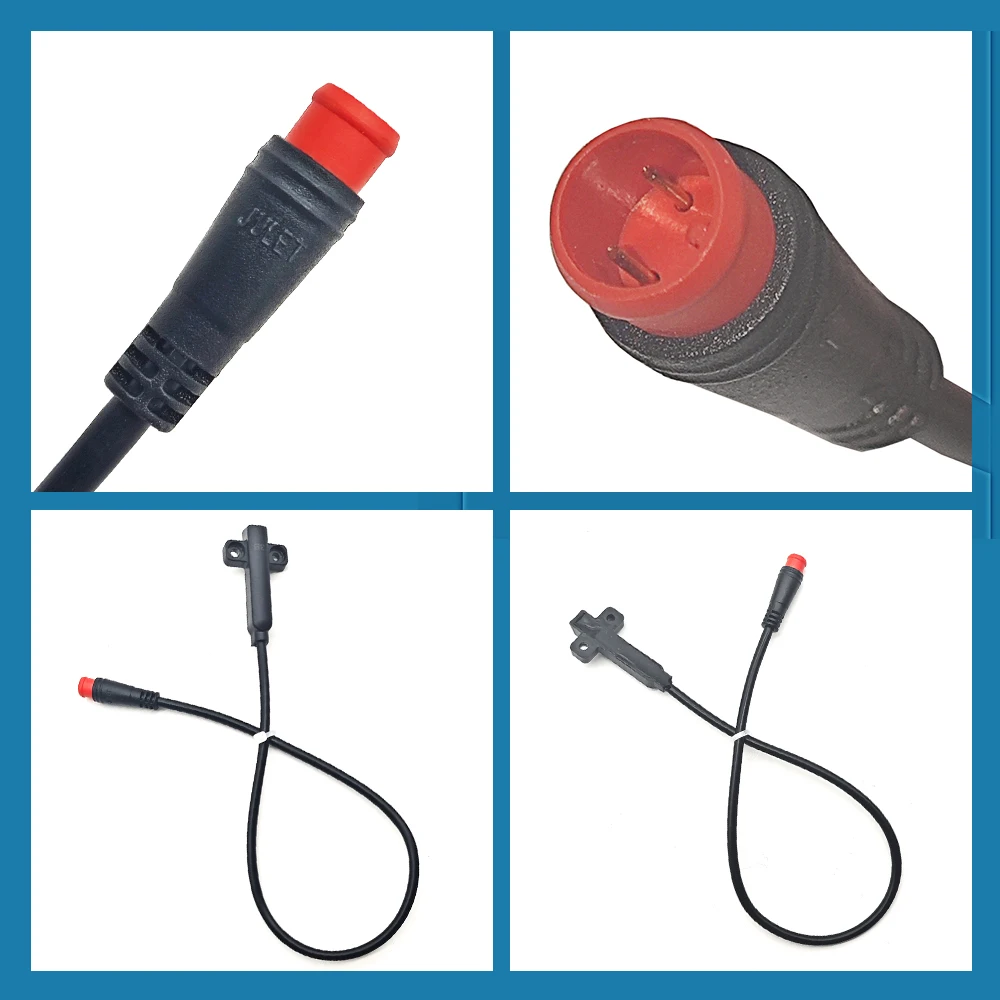 NUTT Sensor de Linha de Indução Magnética, Conector Jumper de 2 Pinos, Masculino 30cm para Scooter, E-Bike, A5-D, Y-5, 2, 4 Pistões, Alavanca de Freio Elétrico