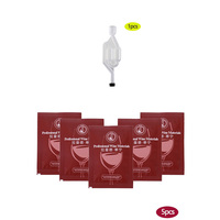 5pcs Tannin with 1pcs Air lock as Gift for Wine Brewing Alcohol Making at Home Fermentation Airlock Seals Beer Fermenter Bucket
