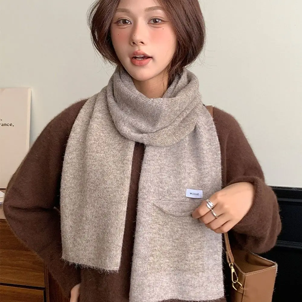 

Повседневный утолщенный кашемировый шарф, теплый цветной шейный платок Echarpe для женщин