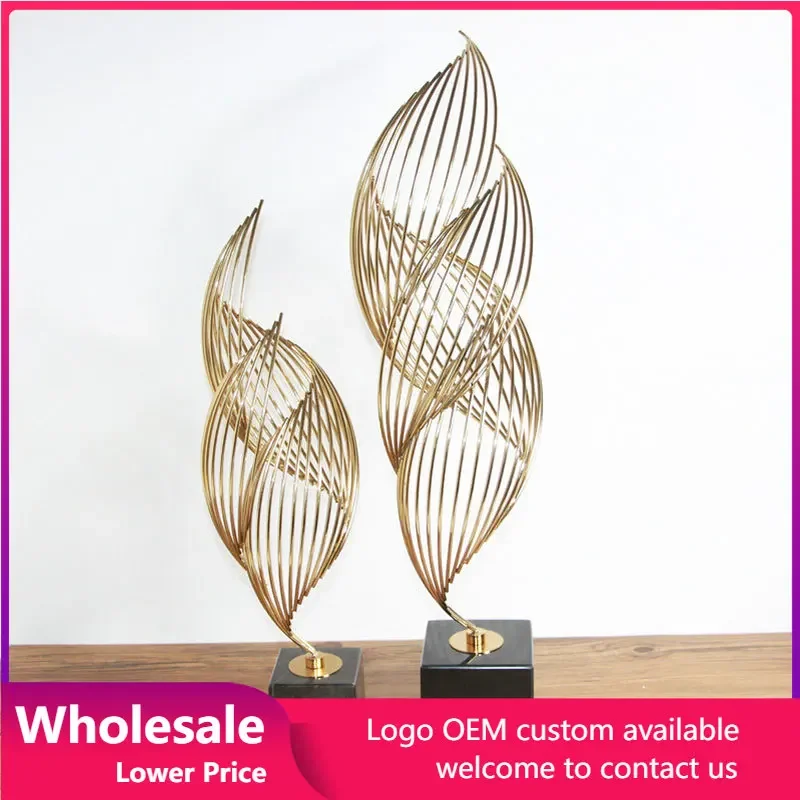 

Home Decoration sculpture For Living Room Metal European Abstract Handicraft Statues Office Desk Decoration Art Fgurines
