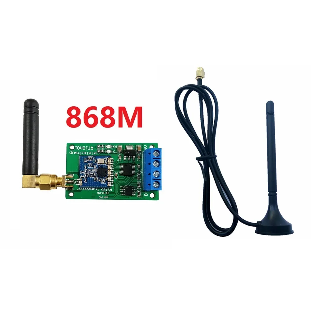 NEW RS485 Transceiver Wireless Repeater 485 Master Slave Control 433M 868M FSK Uhf Module RTU for PLC Measuring Instruments