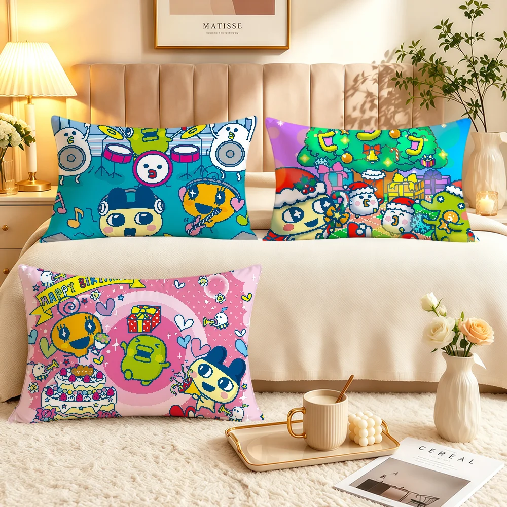 Cartoon Game T-Tamagotchi Christmas Cute Soft Rectangle Pillowcover Home Sofa Living Room Decor Dorm Bed Hogar Pillowcase Gift