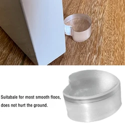 Heart Shaped Door Stopper Anti-Collision Door Holders Catch Floor Mounted Nail-free Protect Walls Furniture Pad