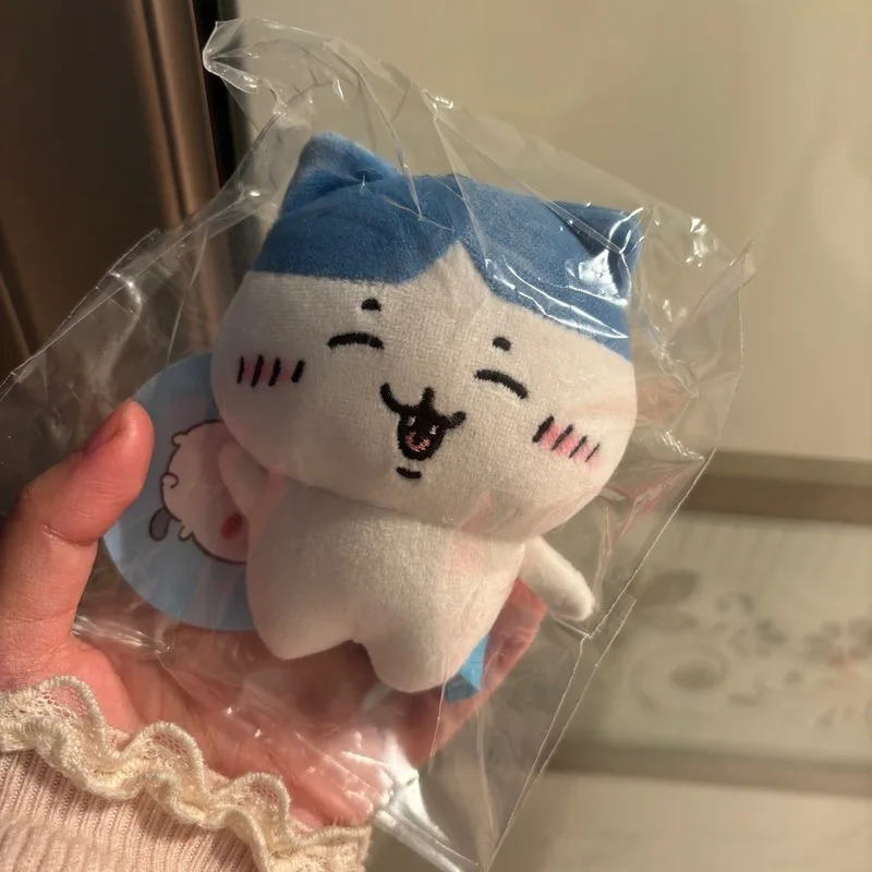 

anime Hachiware Plush toys Smile and say hello series 10cm School bag pendant Keychain decorations Holiday gifts for friends