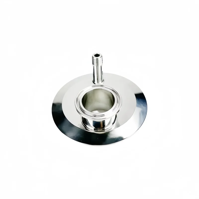 3A  4inch OD119mm TC Sanitary Flat Cover/ Cap With 1/4