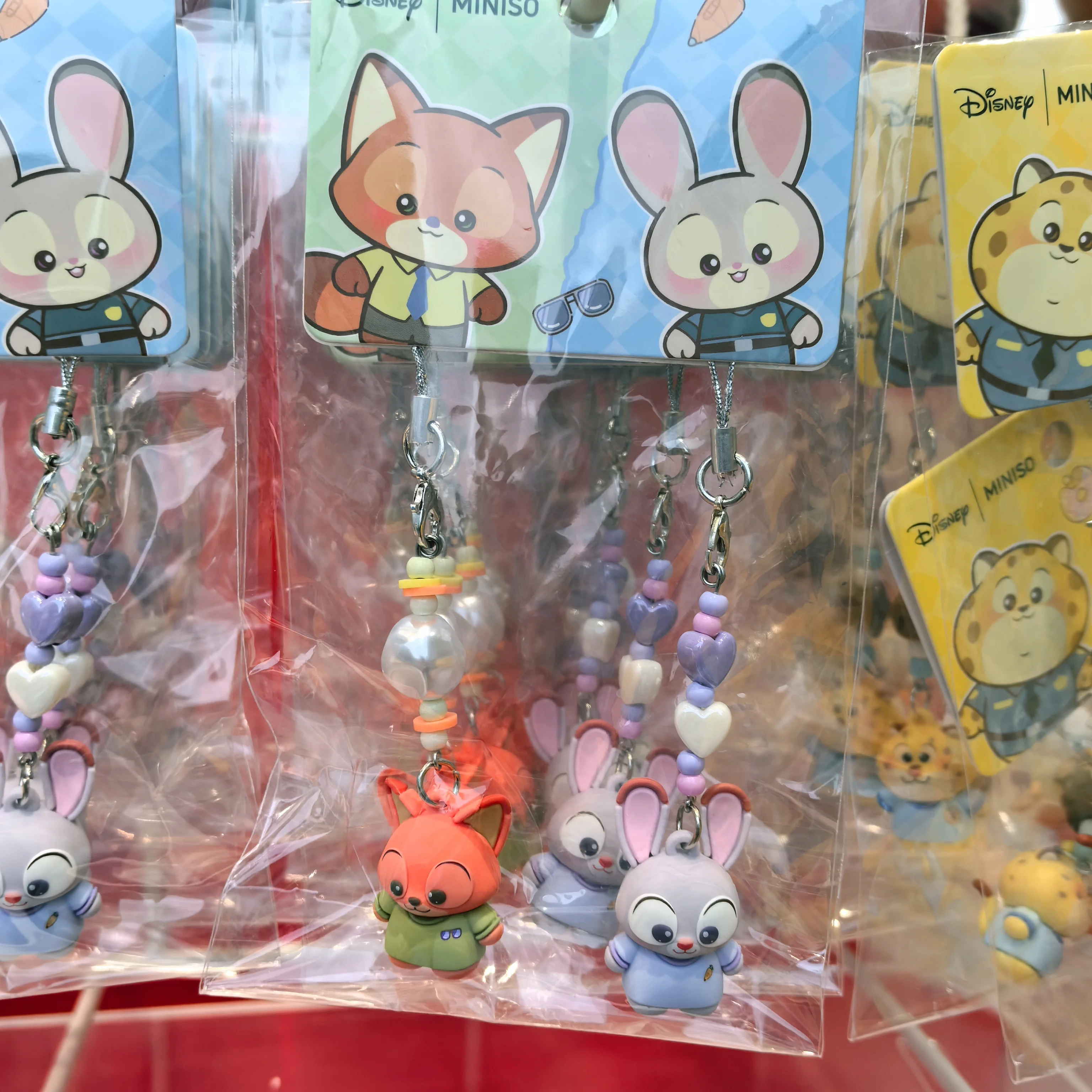 Disney Zootopia MINI Plush Series Double Chibi Doll Pendant Set Cute Animal Keychain Ornament Gift for Fans