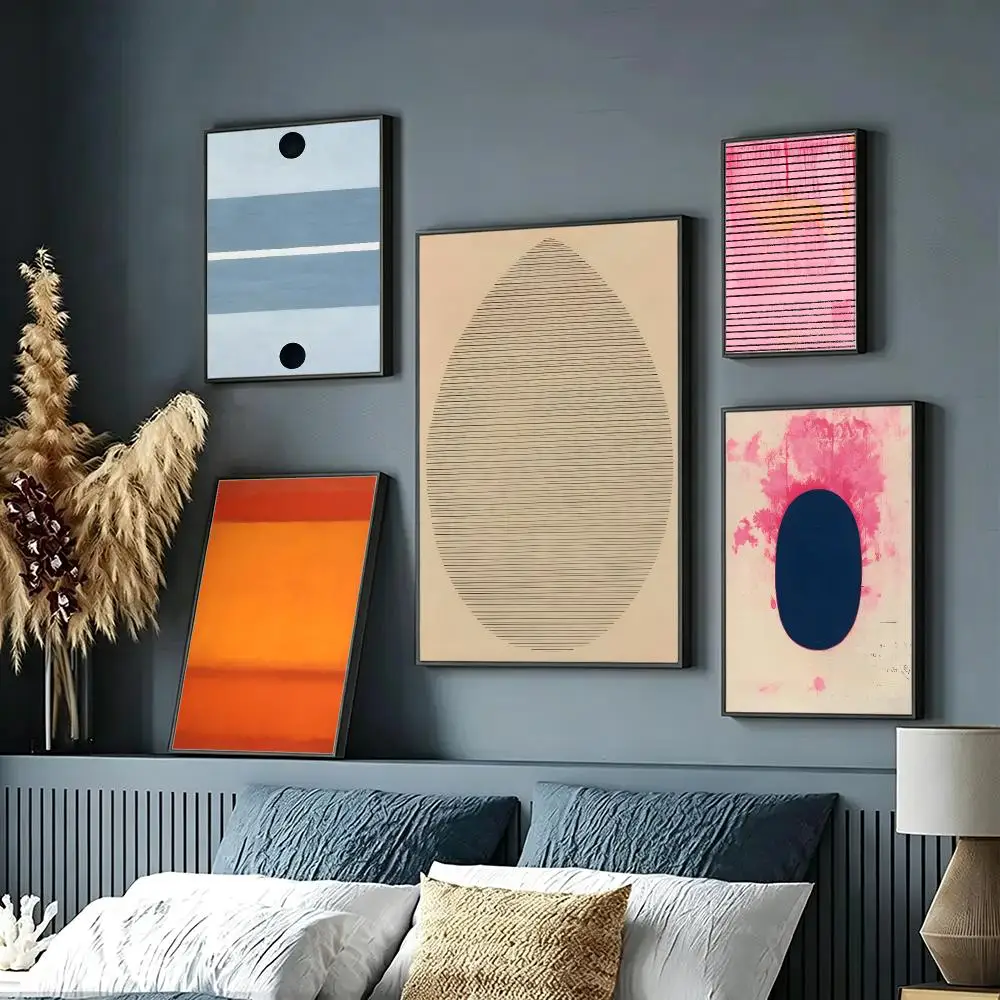 art Agnes Martin Poster Wall Posters Art Print HD Print Self-Adhesive Waterproof Wall Stickers Room Decoration
