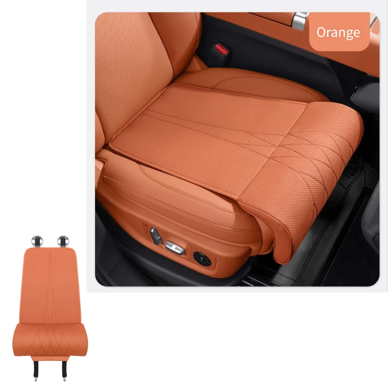 موسع مسند ساق السيارة من جلد نابا العالمي - وسادة مقعد مريحة للسائق من إسفنج الذاكرة قابلة للتنفس