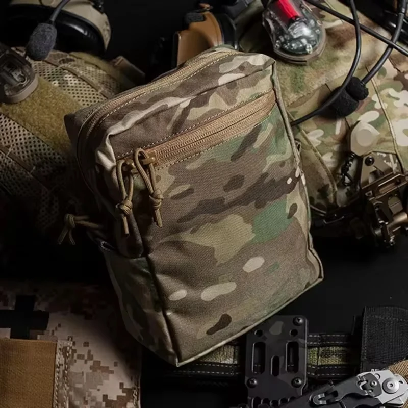 

Tactical GP Pouch Tall General-Purpose Utility Pack Laser Cut Molle Night Vision Goggles Storage Back Panel Hunting Accessories