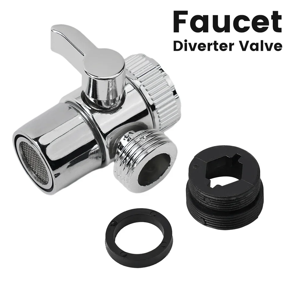 

Water Tap Connector Sink Splitter Faucet Adapter Faucet Diverter 1pc Chrome M22 X M24 Plastic Silver Brand New