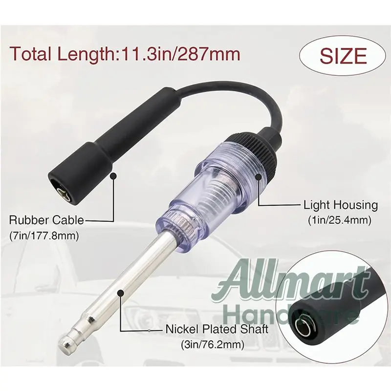 Automatic ignition fault troubleshooting kit, 2 pieces of automotive spark plug tester, online engine diagnostic tool