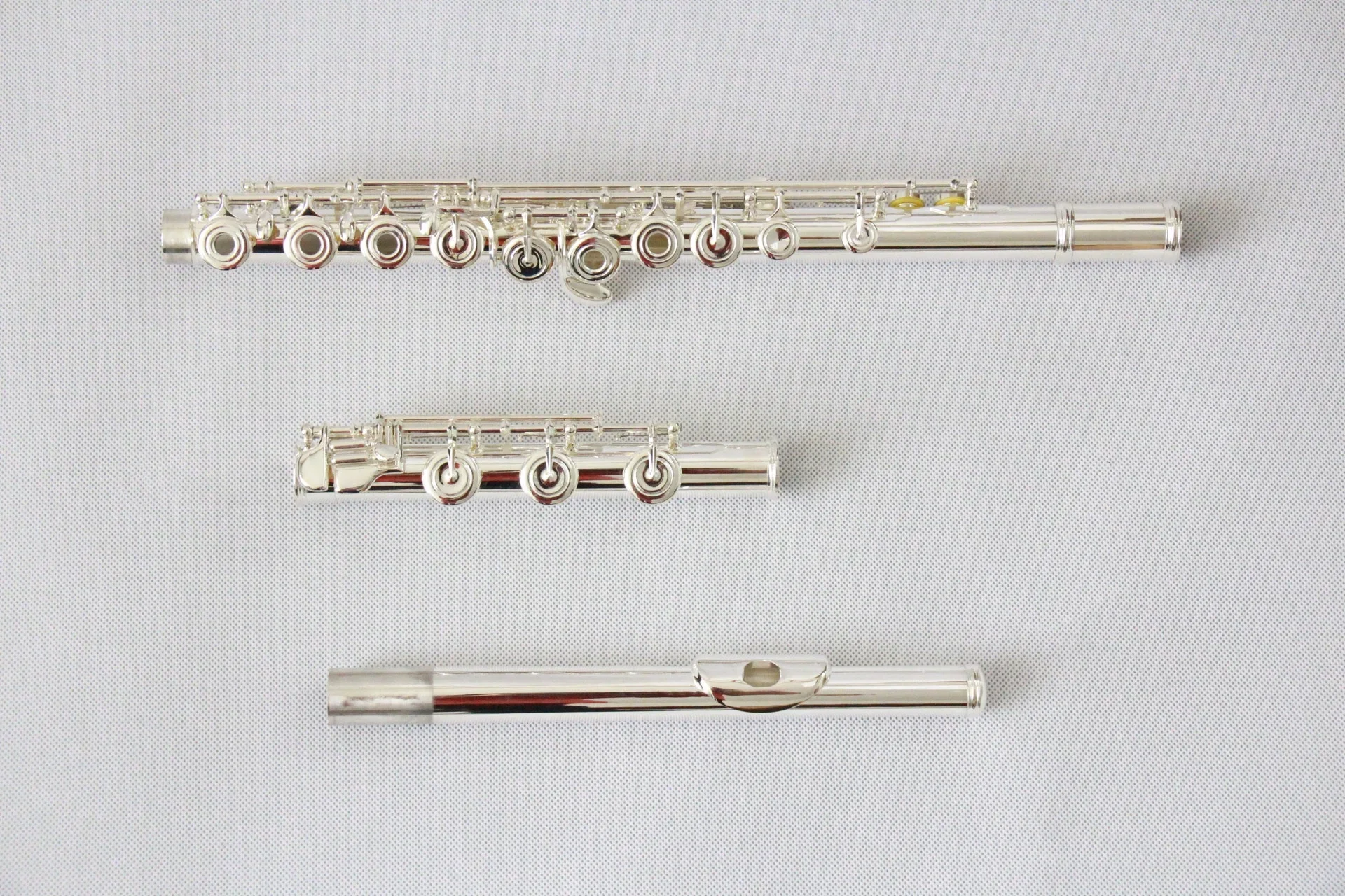 Wholesale C Tone 17 Open Holes Silver Plated Flute Cupronickel Body FFL-500S Flute With Instrument Case