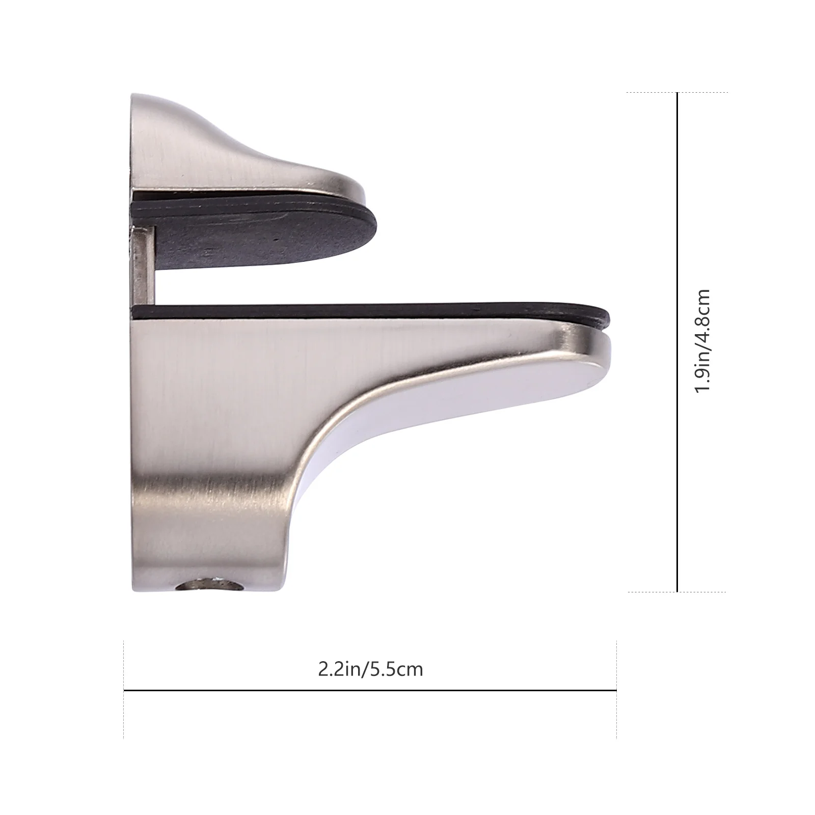 4 stücke Zink-legierung Clips Für 3-20 Mm Dicke Glas Wand Halterung Regal Halterung Langlebig Glas Klemm Halter für Treppe Handlauf