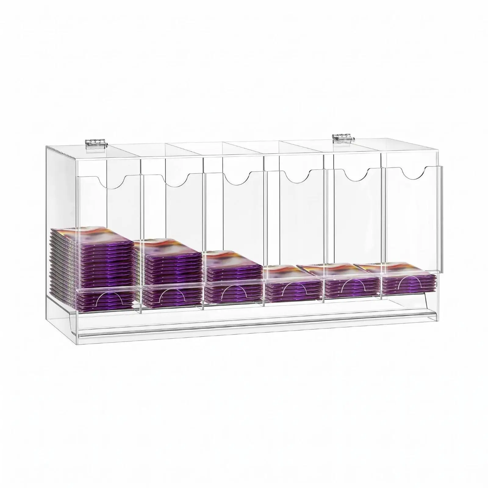 Acrylic Card Organizer Trading Card Storage Case Multi Slot Card Display Box for Pokemon TCG Card Collection