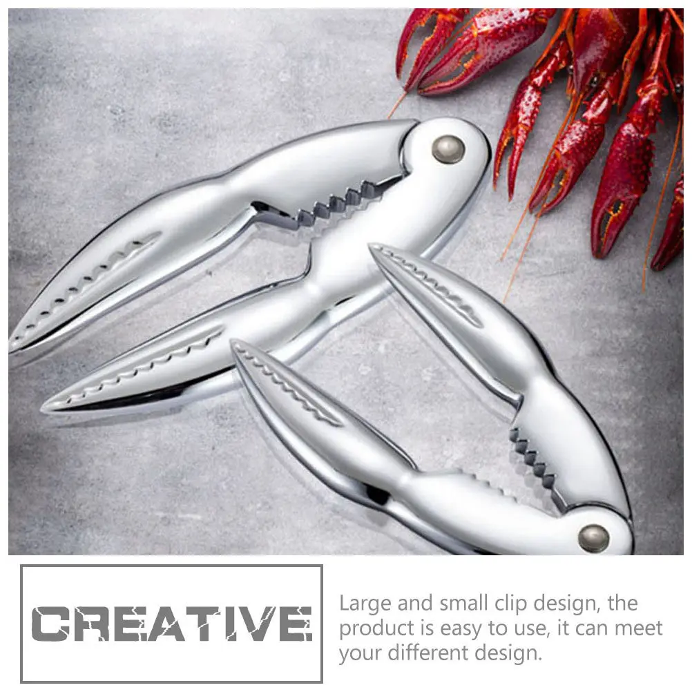 3pcs Stainless Steel Crab Leg Cracker Set – Heavy-Duty Seafood Tool Kit with Ergonomic Handles