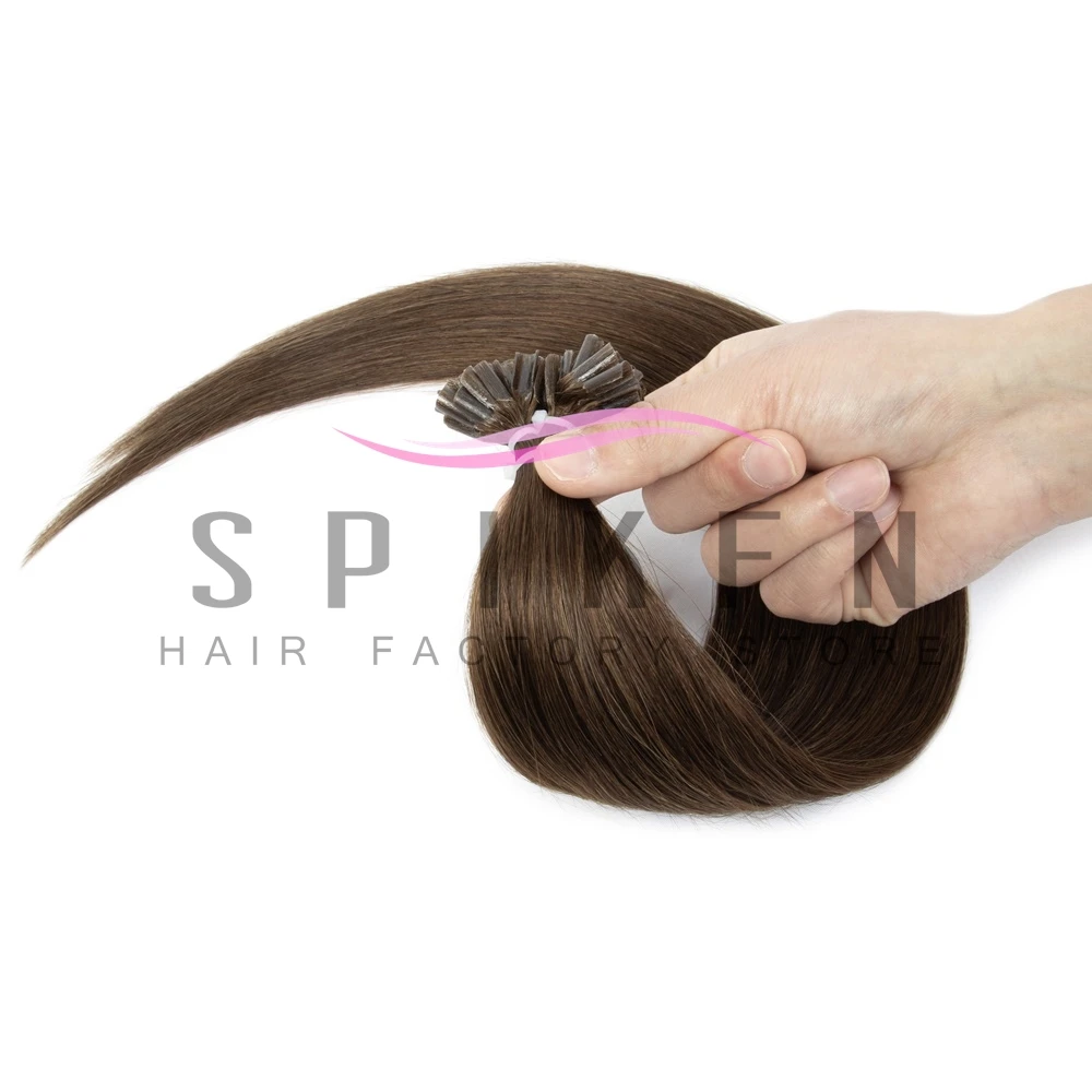 50g Fusion Keratin Human Hair Extensions Capsule U Nail Tip 16