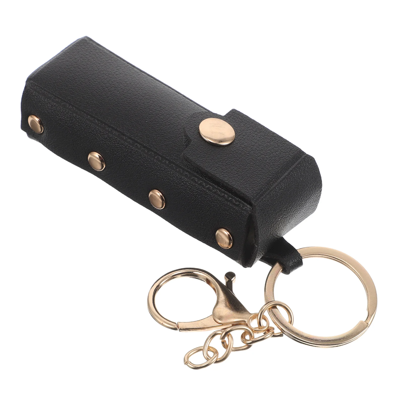 

Fashionable Lipstick Keychain Holder Portable PU Case Fit for Lip Balm and Gloss Small Pouch for Handbag Use