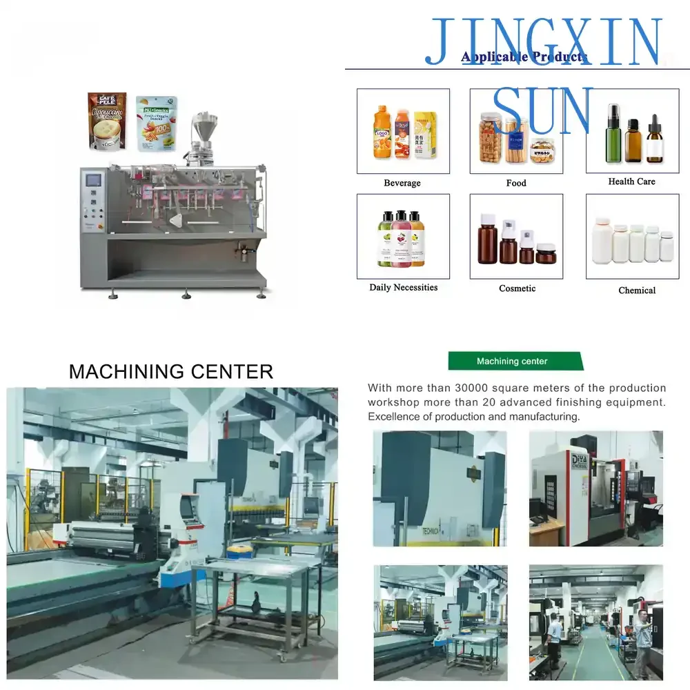 Full-Automatic Horizontal Packaging Machine for Food Chemical Industry High-Speed Multi-Function Packaging Equipment for