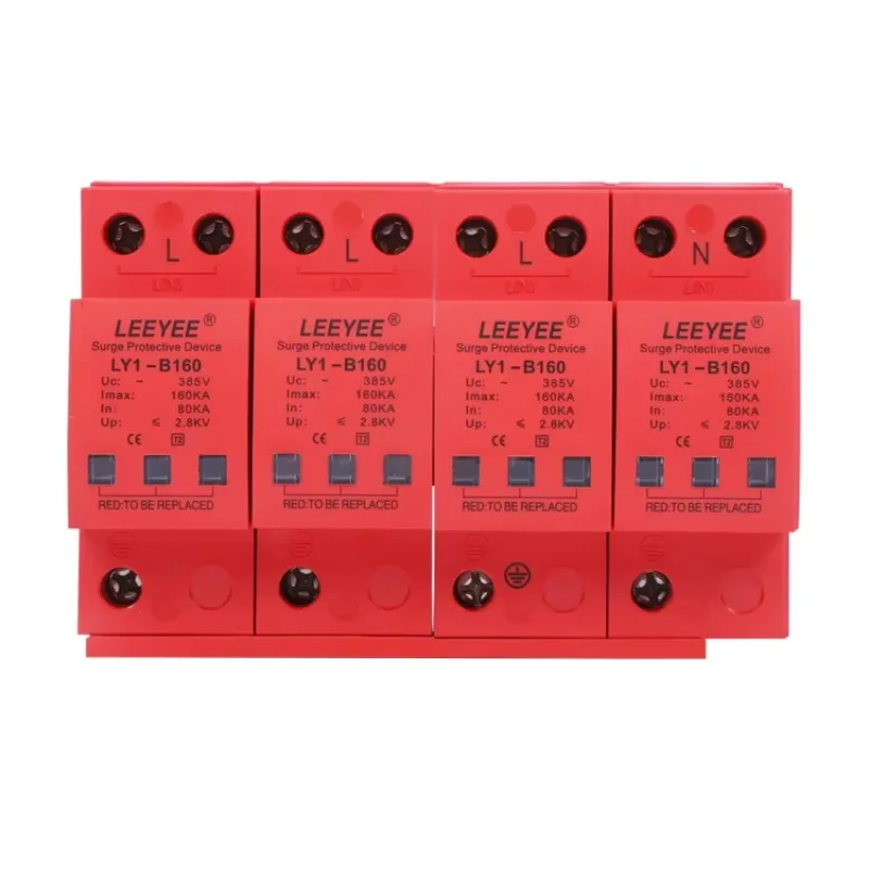 Protezione contro i fulmini trifase 4P 160kA 385V approvata CE
