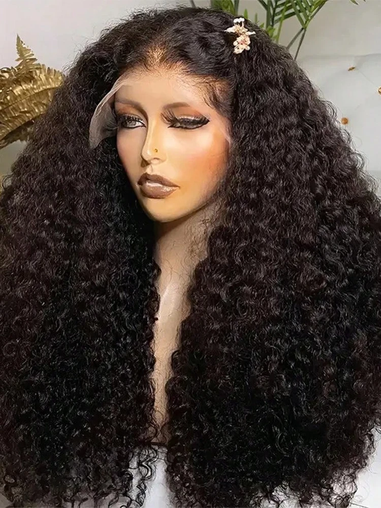 

250% вьющиеся глубокие волнистые парики фронта шнурка 13x6 HD парик фронтальной застежки 7x5 бесклеевые парики 360 парики предварительно выщипанные 40 46 дюймов парик