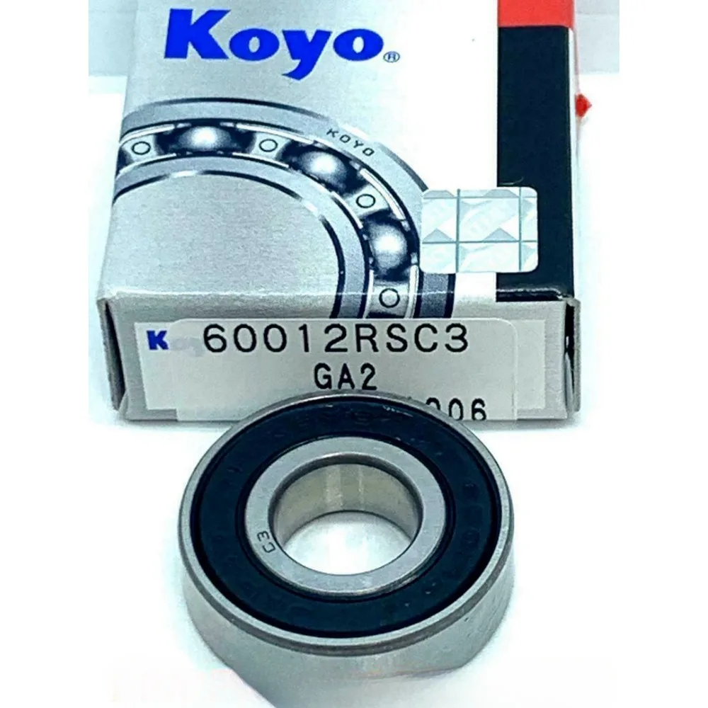 KOYO 6001 2RS C3 Deep Groove Ball Bearing, Rubber Sealed 12x28x8 mm